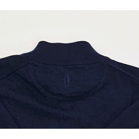 Johnnie-O Size Medium Mens Merino Wool Blend 1/4 Zip Embroidered Logo Sweater - Picture 6 of 10